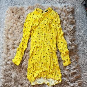 AFRM Vibrant Yellow Floral Dress